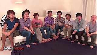 Mihono's Hot Group Blowjob Action With Multiple Guys In A Steamy Asian Gangbang Frenzy