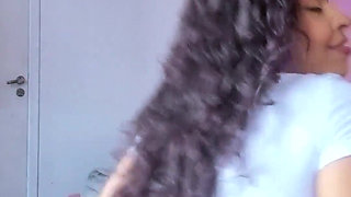 Hot Brazilian Brunette with Natural Breasts Asking You to Cum for Her - Espuletinha