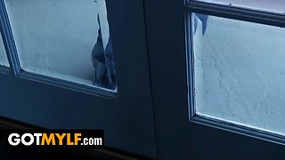 Gotmylf - huge titted cougar Honey Blossom creeps into young stud's house for a midnight fucking screwing