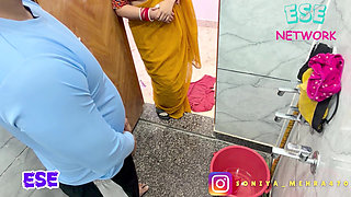 Bhabhi Caught Me Jerking off with Her Bra and Panties
