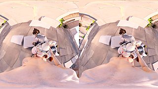 Amateur girlfriend outdoor threesome with cum