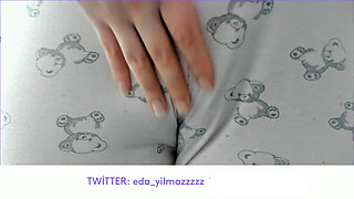 PAJAMA MASTURBATE- RUBBING PUSSY WITH PAJAMA