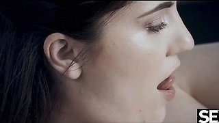 Sexy brunette honey acts like a teenager 18 for her manager