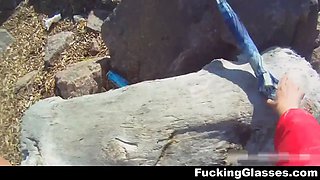 Fucking glasses - beach and mall casual xxx