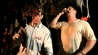 Camp fucking with horny just married couple