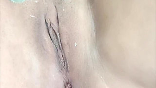 Cleaning Pussy Hair with Wax