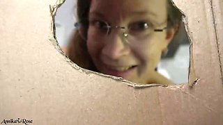Hot MILF Annika Bond Dirty Talks at Glory Hole - Amateur German Wife Fetish