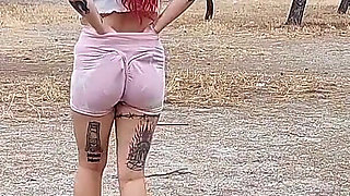 Outdoor Risky Running Sport Naked Risk in Park
