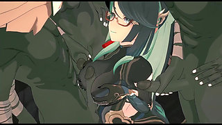 Genhin Impact - Xianyun Craves Big Black Cock After Getting Bored of Average Dick - 3D Hentai Animation
