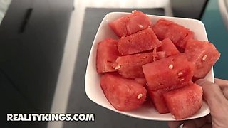Reality Kings - Nade Nasty Lures His Friend's Hot Mom Dani Valentina To Grab & Suck His Cock - Dani valentina