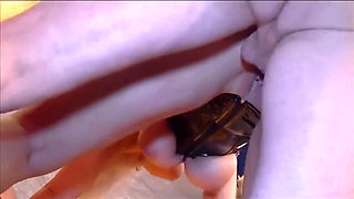 Blonde Babe Stretched Wide by Massive Fist in Group Fun