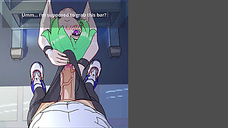 Hentai game fucking in the gym