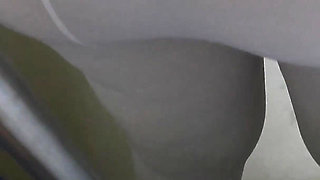 Stranger Horny MILF Touch My Dick in Subway - Cock Rubbing Handjob in Train