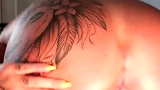 Big boobs milf masturbates with her dildo