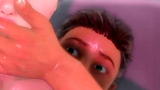 My Tomboy Bestfriend Surprised Me in the Bath and Then We Fucked!