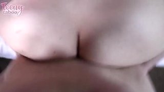 Babysitter Claire Gets Her Tight Teen Pussy Filled With Cum