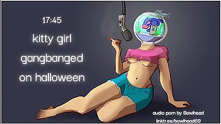 Audio: Kitty Girl Gangbanged On Halloween
