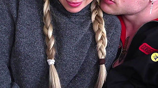 The Straight-a Student Got Fucked Hard and Came on Her Glasses.