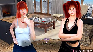 Hot threeway in a sexy dress with Misskitty2k in anime style