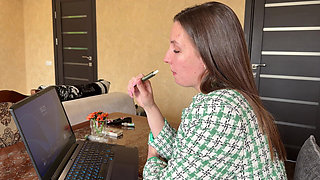 Messy Sneezing Secretary at Work