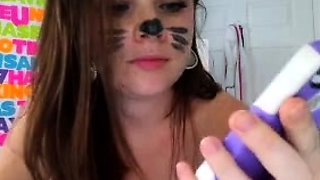 Cute blonde amateur webcam teen masturbating