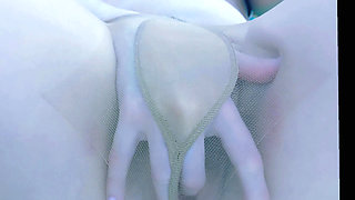 Masturbation in Tan Nylons