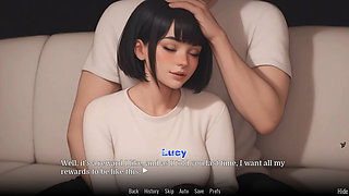 Obsessed Lucy 07 By VNGTrash - Cute Slut Gives Footjob and Gets Cum Covered