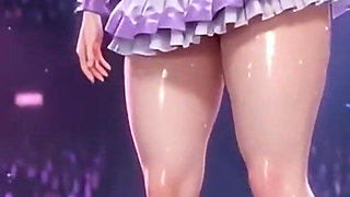 Hinata Hyuga Lewd Fishnet Bodysuit - Oiled Tit Play, Moaning & Wet Body Tease