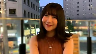 Extreme close up of Japanese teen masturbating
