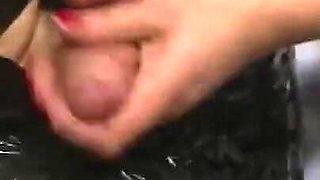 Sexy doctor hangs me upside down, pisses in my mouth and jerks me off