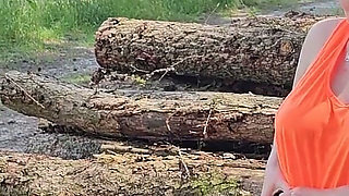 Outdoor the Vibrator Fucked