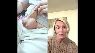 MILF First Time Ballbusting & Humiliation - 42 Year Old Amateur Cougar Sees CBT