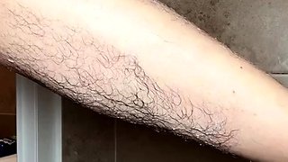 Flexible foot fetish masturbating with feet and hands