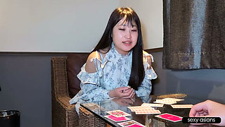 Busy Curvy Nurse Lets Loose. a Card Game Turns Intimate and Ends with a Raw Creampie