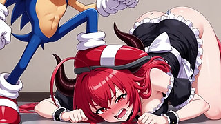 Anime Girls and Sonic Fantasy Animation