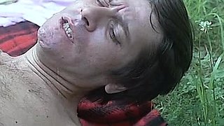 Threesome porn video with vintage pornstars