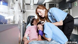 Awesome ladies Skylar Snow and Alexa Chains share a huge dick