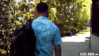 Pool guy fucked big tits house owner