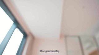 Young beauty shares passionate morning body swap