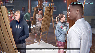 Kinky Wife Cheating her Husband with BBC Instructor (Realistic 3D Sexgame)