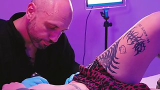 Tattoo Artist Capitano Eric Pounds Cuckold Girlfriend