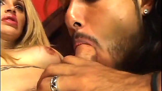 Big boobs blonde trans woman in ass