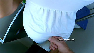 Unknown Woman Liked in the Train Dick Flashing and Touching