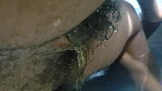 Hot Wife Big Pussy Standing Up On Water, Homemade Sex & Hairy Pussy Close up Carrying