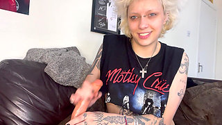 Silent Smoking Handjob JOI Blowjob Spit Long Tongue
