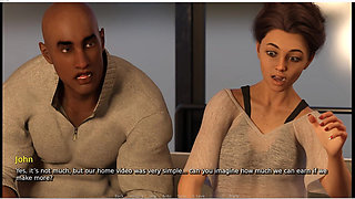 My Hotwife - Gameplay - Roleplay - Her First Role - Wife Handjob Pizza Delivery Guy