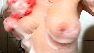 Amateur striptease and Solo masturbation