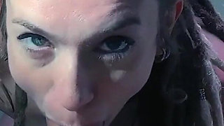 Hippy Slut Eva Fay Fucks a Stranger in Her Van