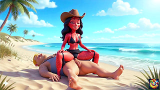 Passionate Beachside Romance - Ai Hentai Asmr