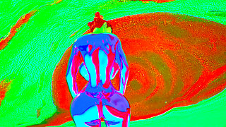 3D RTX 60 FPS Animation - Big Ass - Realistic Animation - Purple Chrome Sex Bot Doll - Ass Focus - Realistic Physics - Striptease